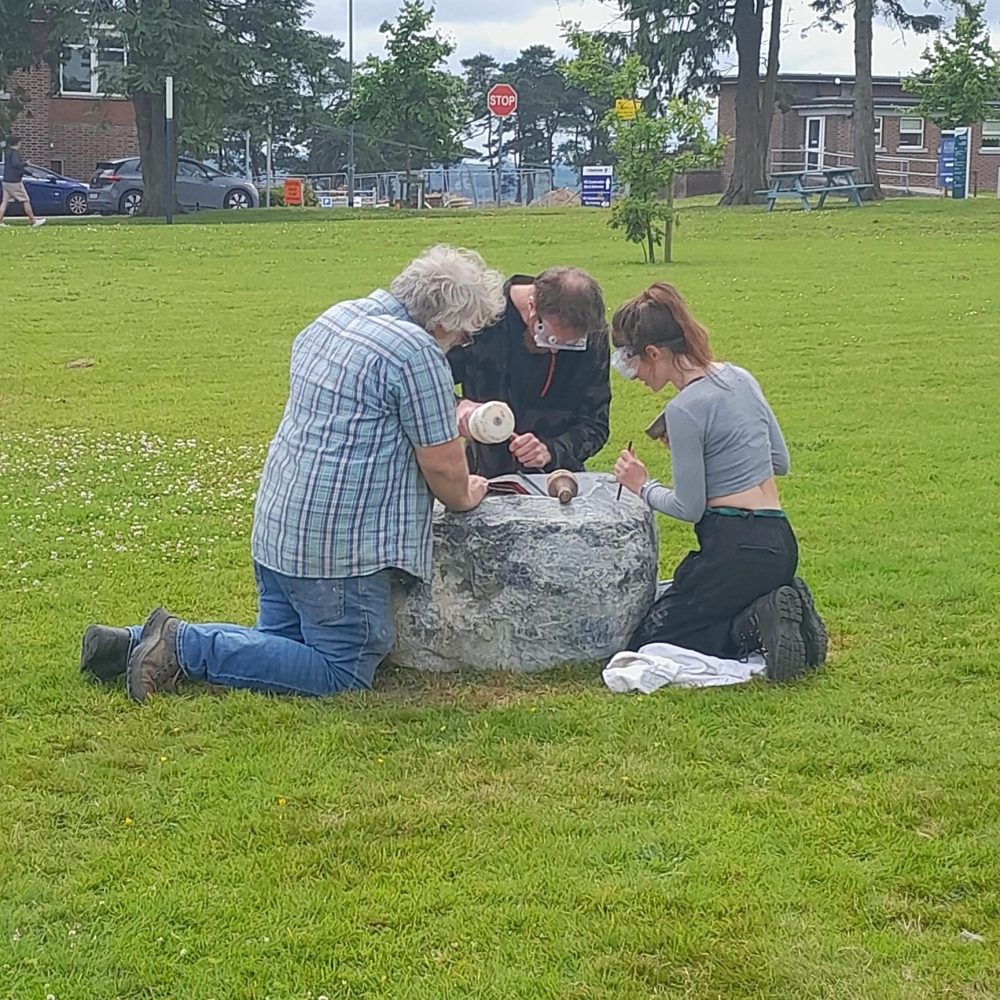 Stone carving
